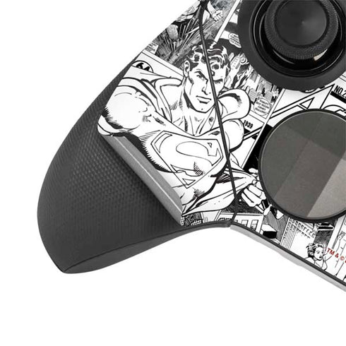 DC Comics Superman Comic Pattern Logo in Red Xbox Elite Wireless Controller Series 2 Skin