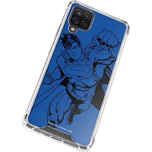 DC Comics Superman Comic Pop Galaxy A12 Clear Case