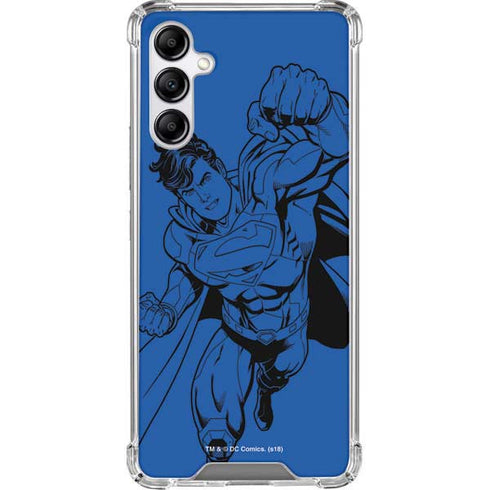 DC Comics Superman Comic Pop Galaxy A14 5G Clear Case