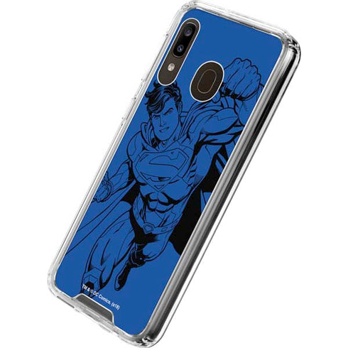 DC Comics Superman Comic Pop Galaxy A30 Clear Case