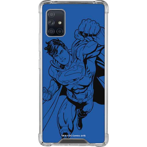 DC Comics Superman Comic Pop Galaxy A51 5G Clear Case