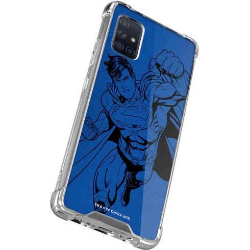 DC Comics Superman Comic Pop Galaxy A51 5G Clear Case