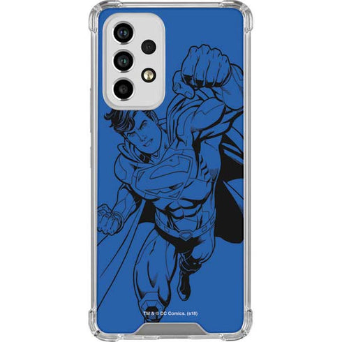DC Comics Superman Comic Pop Galaxy A53 5G Clear Case