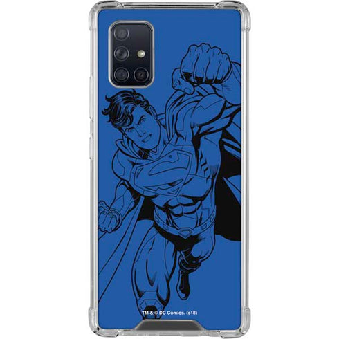 DC Comics Superman Comic Pop Galaxy A71 5G Clear Case