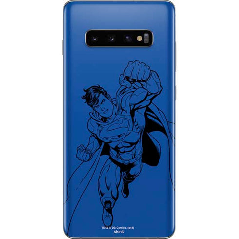 DC Comics Superman Comic Pop Galaxy S10 Plus Skin