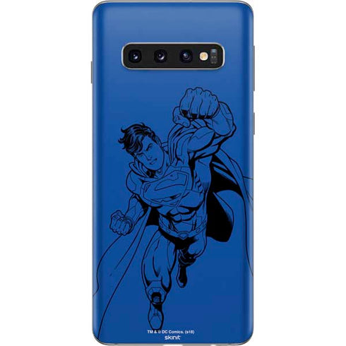 DC Comics Superman Comic Pop Galaxy S10 Skin