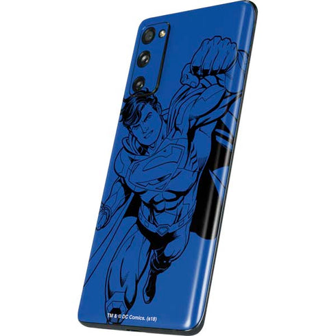 DC Comics Superman Comic Pop Galaxy S20 Fan Edition Skin
