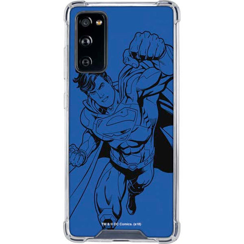 DC Comics Superman Comic Pop Galaxy S20 FE Clear Case