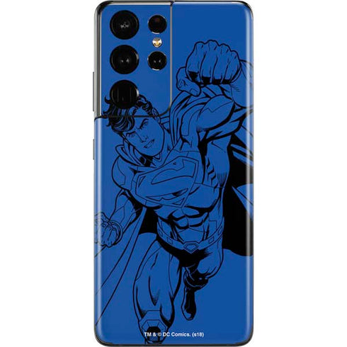 DC Comics Superman Comic Pop Galaxy S21 Ultra 5G Skin