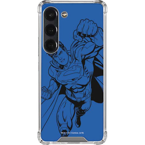 DC Comics Superman Comic Pop Galaxy S23 Clear Case