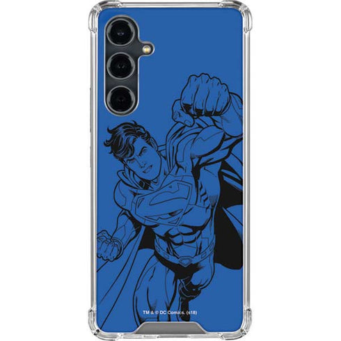 DC Comics Superman Comic Pop Galaxy S23 FE Clear Case