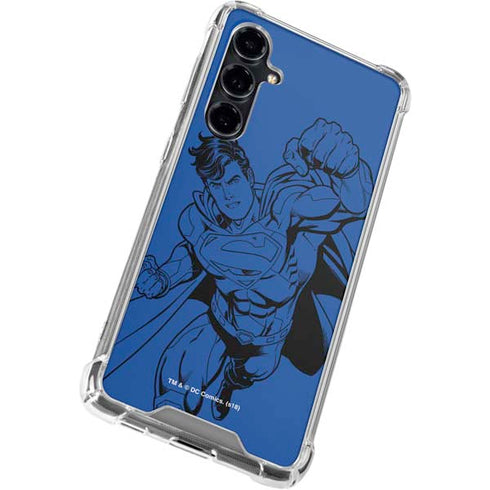 DC Comics Superman Comic Pop Galaxy S23 FE Clear Case