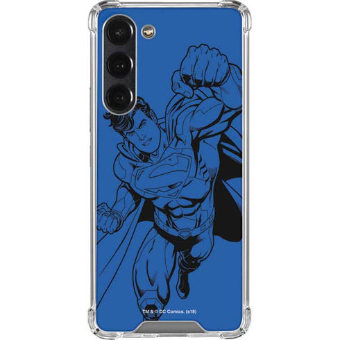DC Comics Superman Comic Pop Galaxy S23 Plus Clear Case