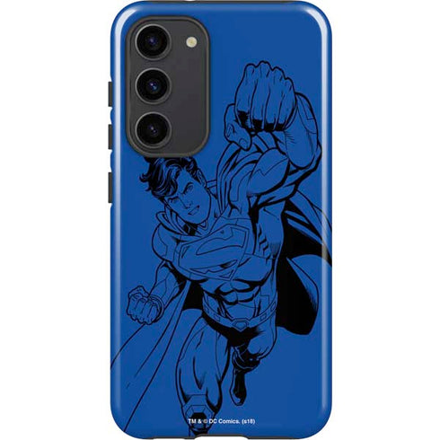 DC Comics Superman Comic Pop Galaxy S23 Plus Pro Case
