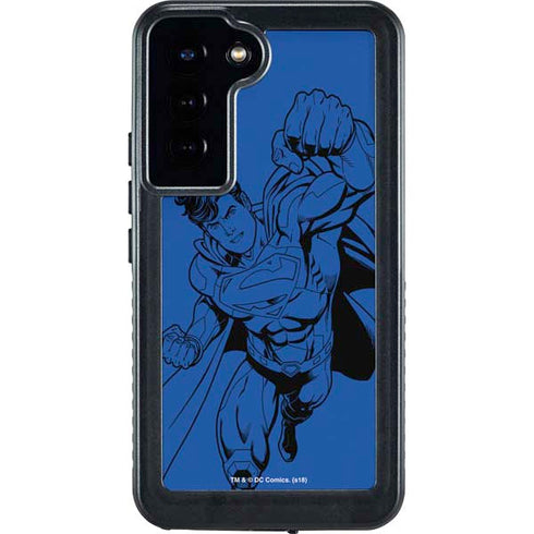 DC Comics Superman Comic Pop Galaxy S23 Plus Waterproof Case