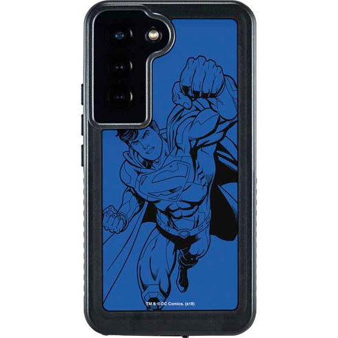 DC Comics Superman Comic Pop Galaxy S23 Waterproof Case