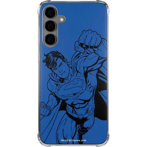 DC Comics Superman Comic Pop Galaxy S24 Plus Clear Case