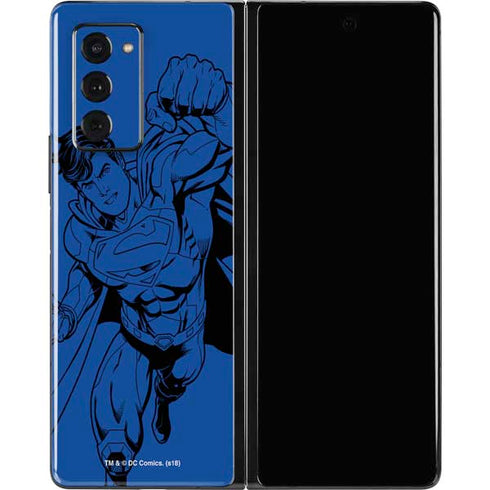 DC Comics Superman Comic Pop Galaxy Z Fold2 5G Skin