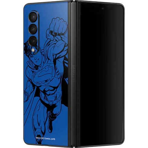 DC Comics Superman Comic Pop Galaxy Z Fold3 5G Skin