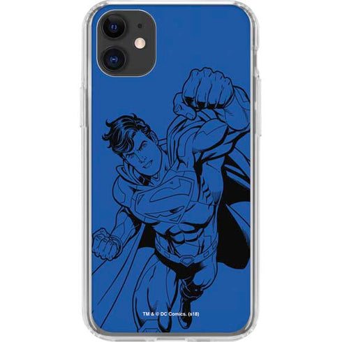 DC Comics Superman Comic Pop iPhone 11 Clear Case