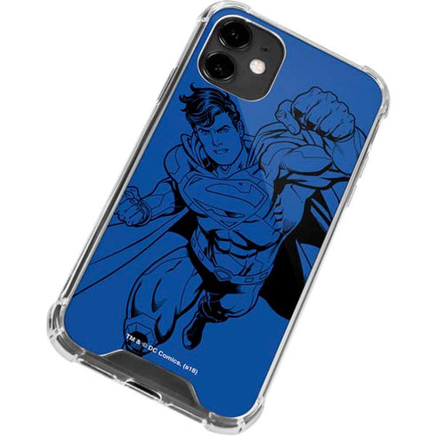DC Comics Superman Comic Pop iPhone 12 Clear Case