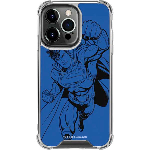 DC Comics Superman Comic Pop iPhone 13 Pro Clear Case