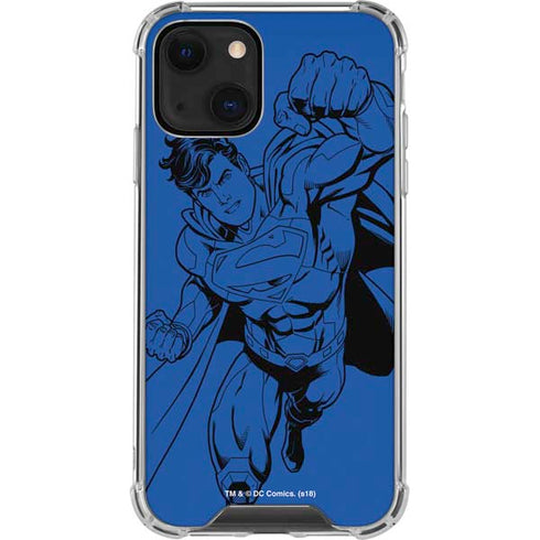 DC Comics Superman Comic Pop iPhone 14 Plus Clear Case