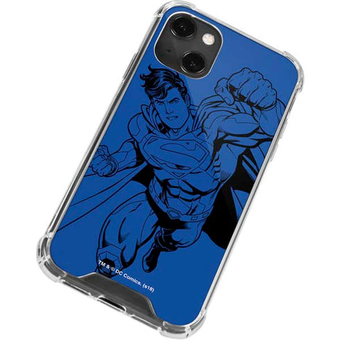 DC Comics Superman Comic Pop iPhone 14 Plus Clear Case