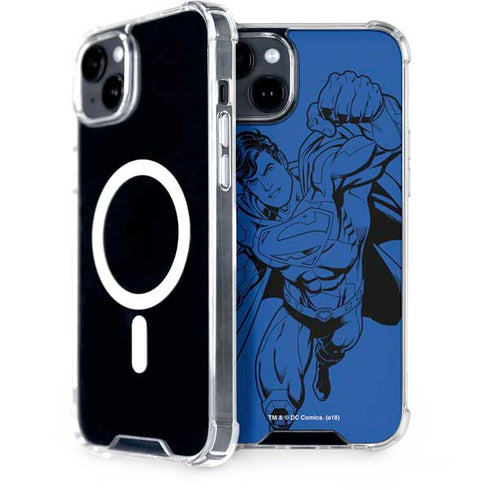 DC Comics Superman Comic Pop iPhone 14 Plus MagSafe Case