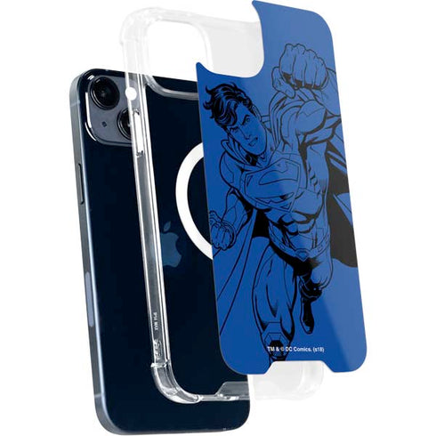 DC Comics Superman Comic Pop iPhone 14 Plus MagSafe Case
