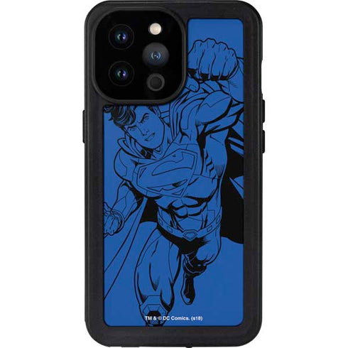 DC Comics Superman Comic Pop iPhone 14 Pro Max Waterproof Case