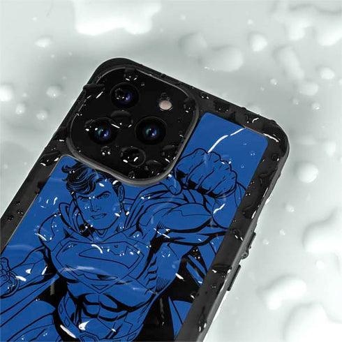 DC Comics Superman Comic Pop iPhone 14 Pro Max Waterproof Case