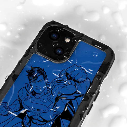 DC Comics Superman Comic Pop iPhone 15 Waterproof Case