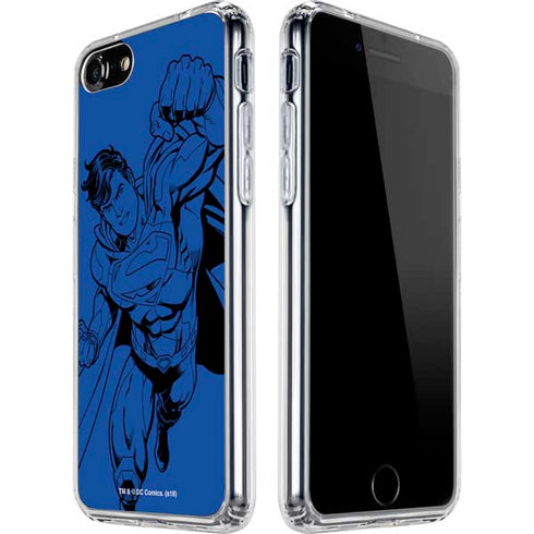DC Comics Superman Comic Pop iPhone SE (2nd & 3rd Gen) Clear Case