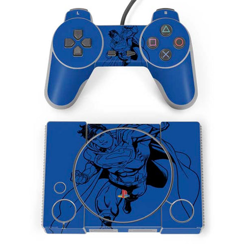 DC Comics Superman Comic Pop PlayStation Classic Bundle Skin