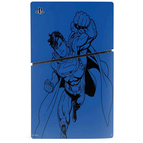 DC Comics Superman Comic Pop PS5 Slim Digital Edition Console Skin