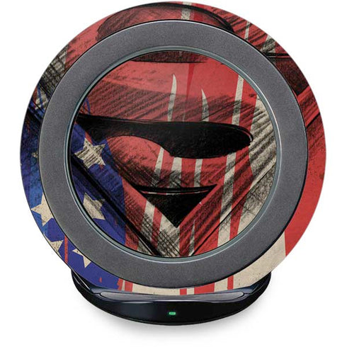 DC Comics Superman Crest Fast Charge Wireless Charging Stand Skin