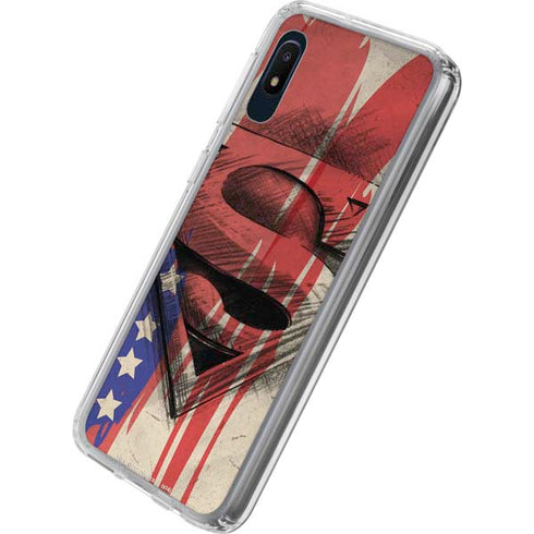 DC Comics Superman Crest Galaxy A10e Clear Case