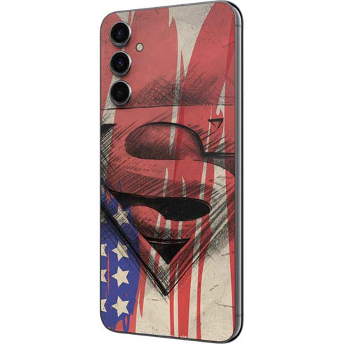 DC Comics Superman Crest Galaxy A14 5G Skin