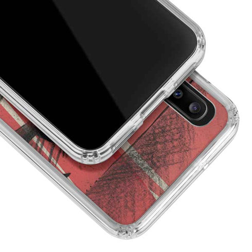 DC Comics Superman Crest Galaxy A20 Clear Case