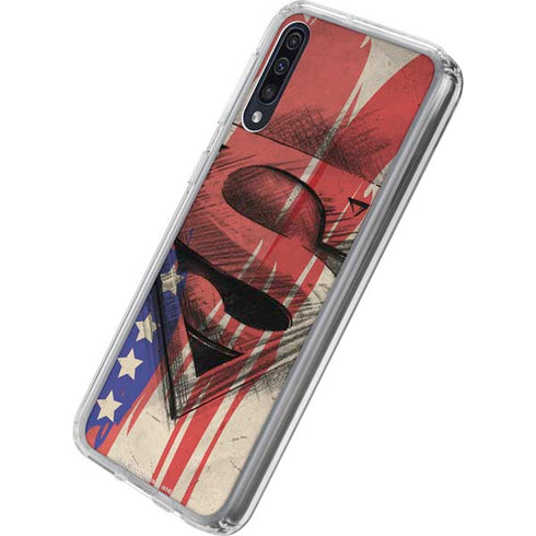 DC Comics Superman Crest Galaxy A50 Clear Case