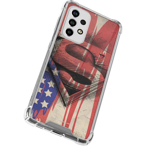DC Comics Superman Crest Galaxy A53 5G Clear Case