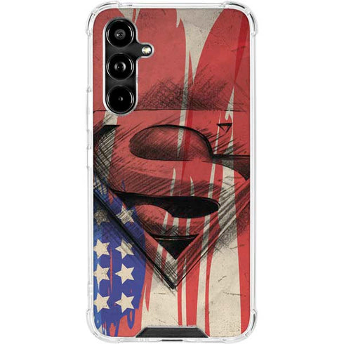 DC Comics Superman Crest Galaxy A54 5G Clear Case