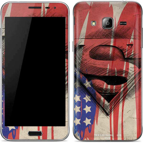 DC Comics Superman Crest Galaxy J3 Skin