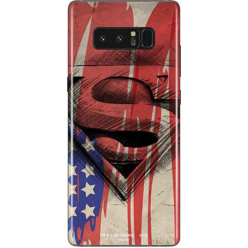 DC Comics Superman Crest Galaxy Note 8 Skin