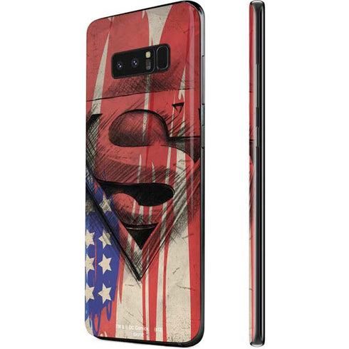 DC Comics Superman Crest Galaxy Note 8 Skin