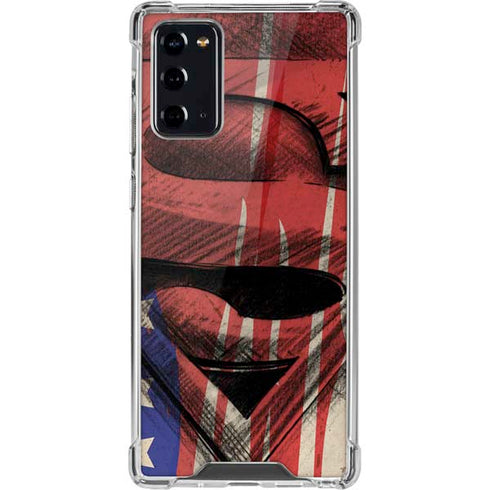 DC Comics Superman Crest Galaxy Note20 5G Clear Case