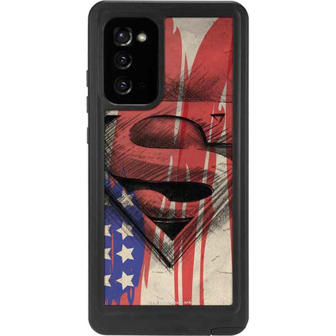 DC Comics Superman Crest Galaxy Note20 5G Waterproof Case