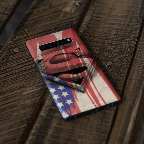 DC Comics Superman Crest Galaxy S10 Skin