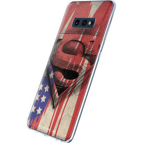 DC Comics Superman Crest Galaxy S10e Skin